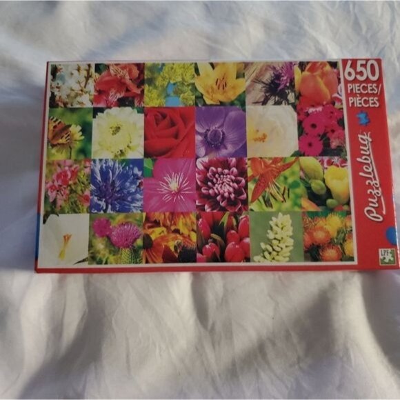 NIB Summer Flower Collage Puzzle 650 PCS - Picture 3 of 11